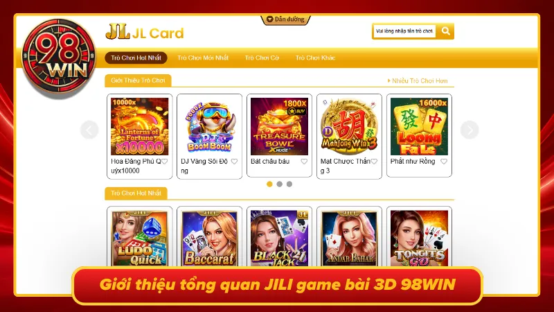 JILI game bài 3D 98WIN - Trải Nghiệm Sảnh Game Sống Động - KECIMO.IM