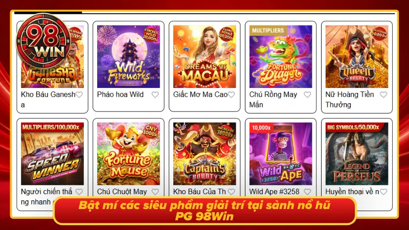 PG Nổ Hũ 98Win - Quay Thử Vận May, Nhận Ngay Thưởng Lớn - KECIMO.IM