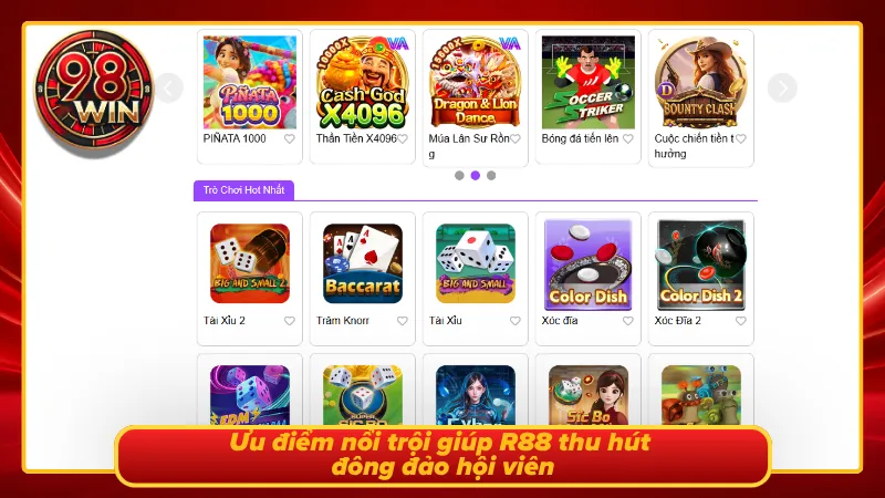 R88 Game Bài 3D 98WIN - Sảnh Game 3D Giải Trí Đỉnh Cao - KECIMO.IM