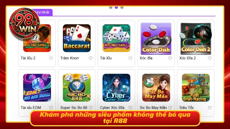 R88 Game Bài 3D 98WIN - Sảnh Game 3D Giải Trí Đỉnh Cao - KECIMO.IM
